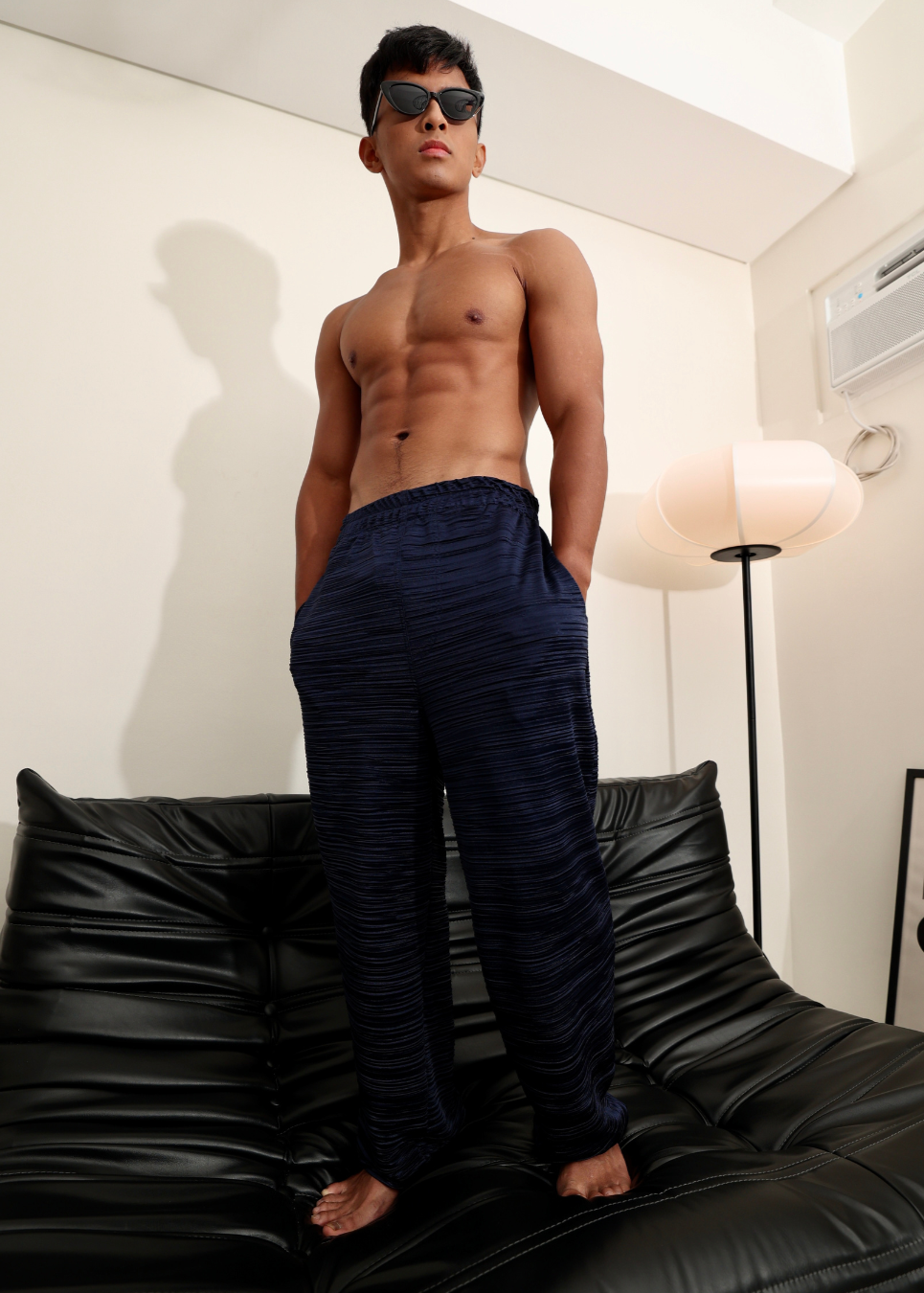 NEW | Midnight Pleated Silk Pants