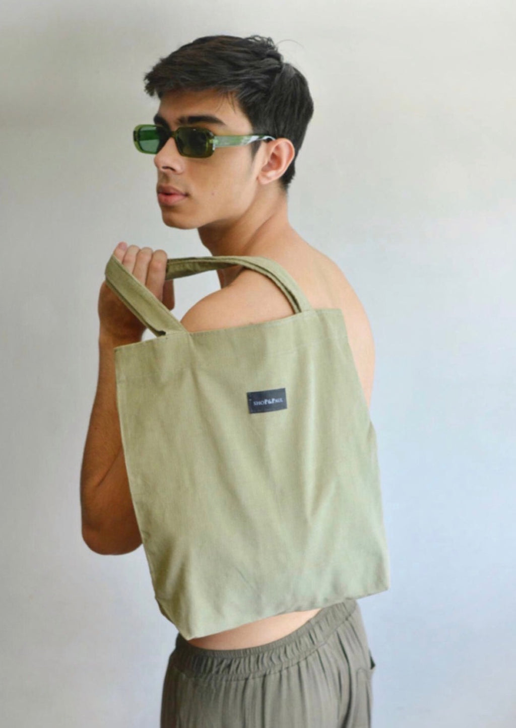 Corduroy Tote in Matcha